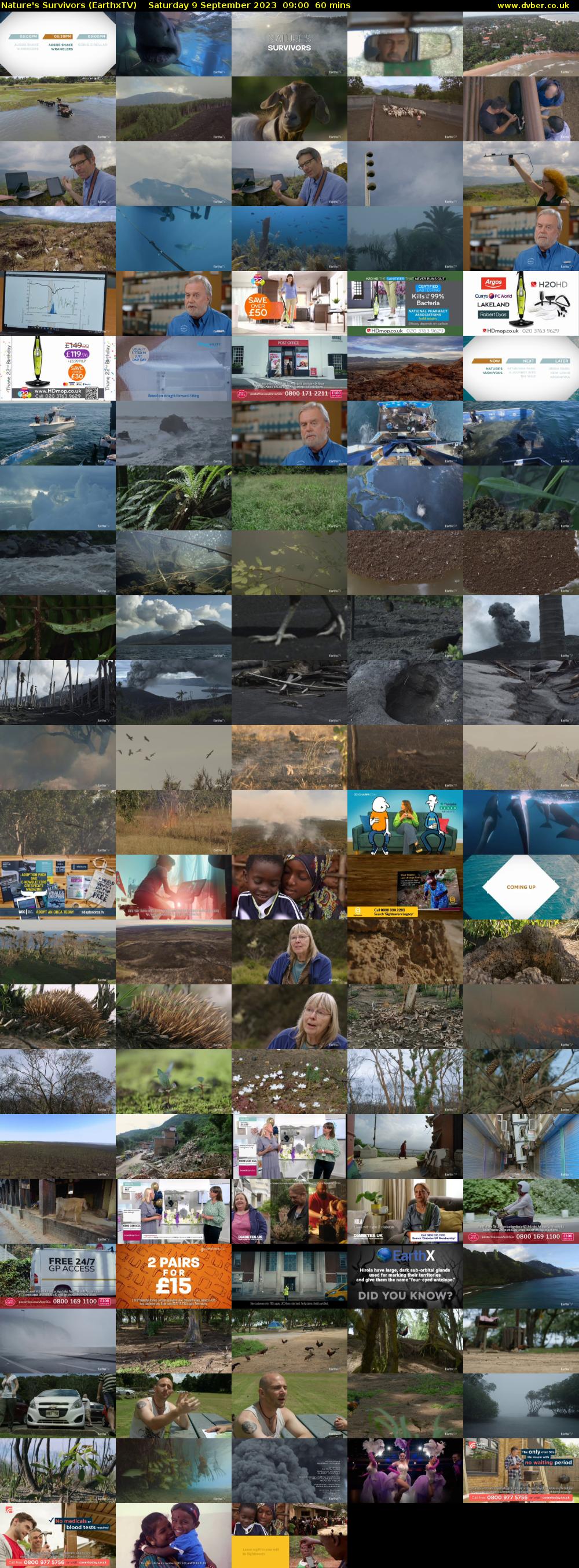 Nature's Survivors (EarthxTV) Saturday 9 September 2023 09:00 - 10:00