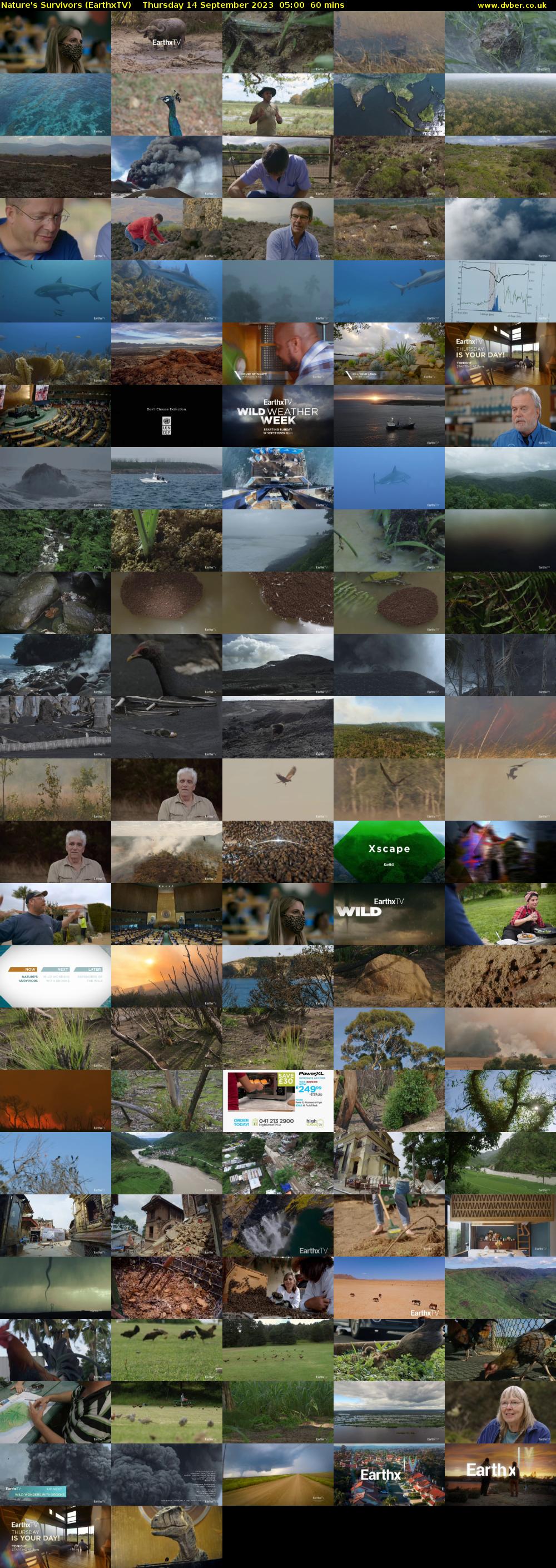 Nature's Survivors (EarthxTV) Thursday 14 September 2023 05:00 - 06:00