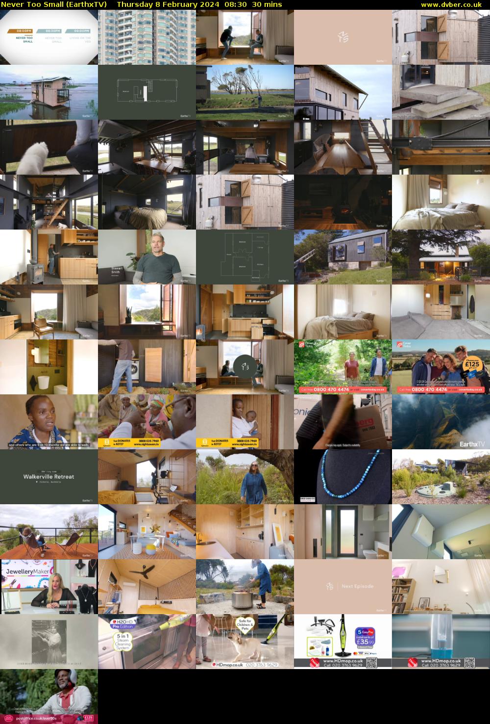 Never Too Small (EarthxTV) Thursday 8 February 2024 08:30 - 09:00