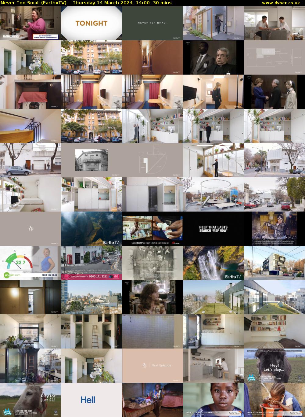Never Too Small (EarthxTV) Thursday 14 March 2024 14:00 - 14:30