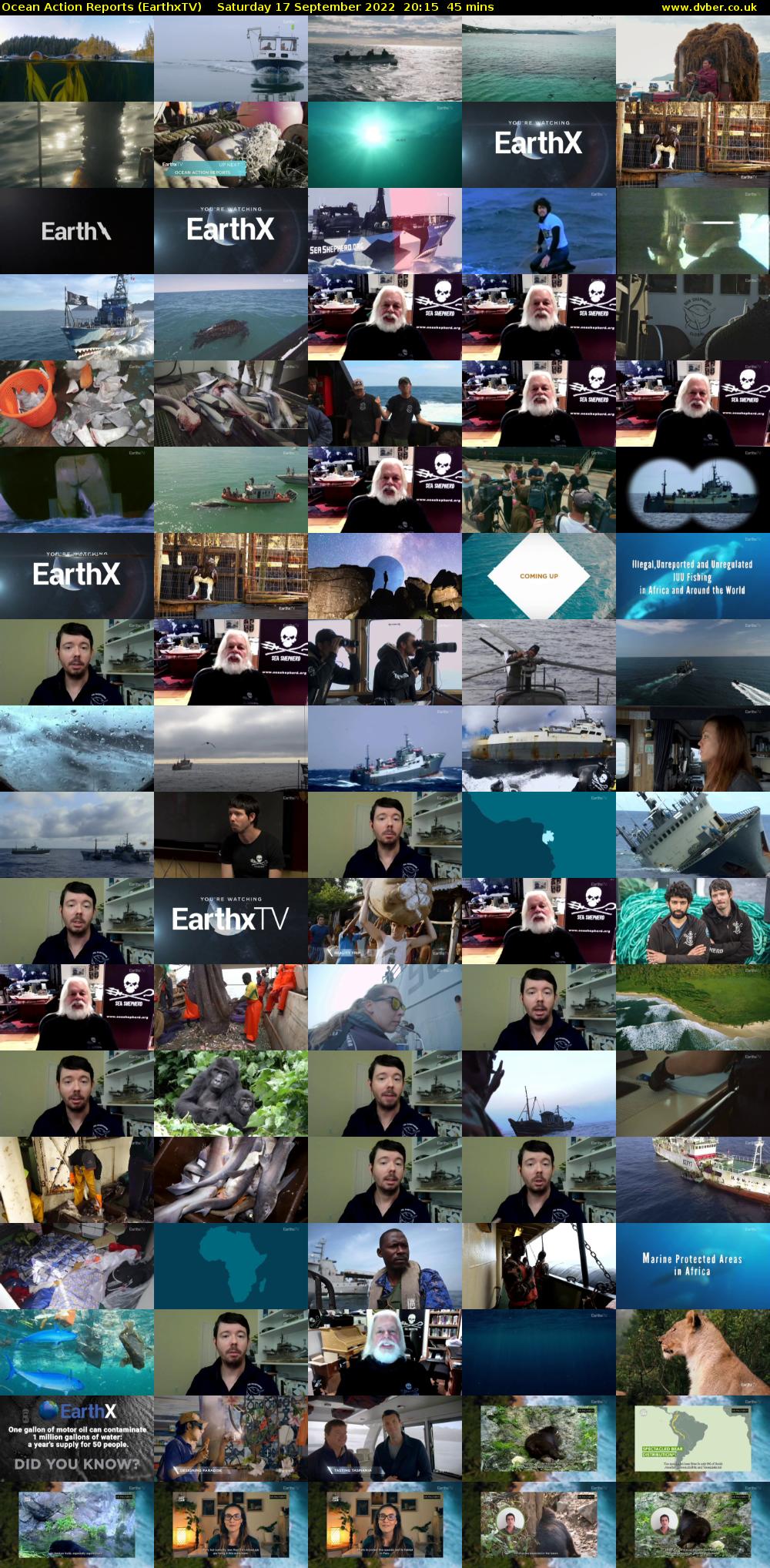 Ocean Action Reports (EarthxTV) Saturday 17 September 2022 20:15 - 21:00
