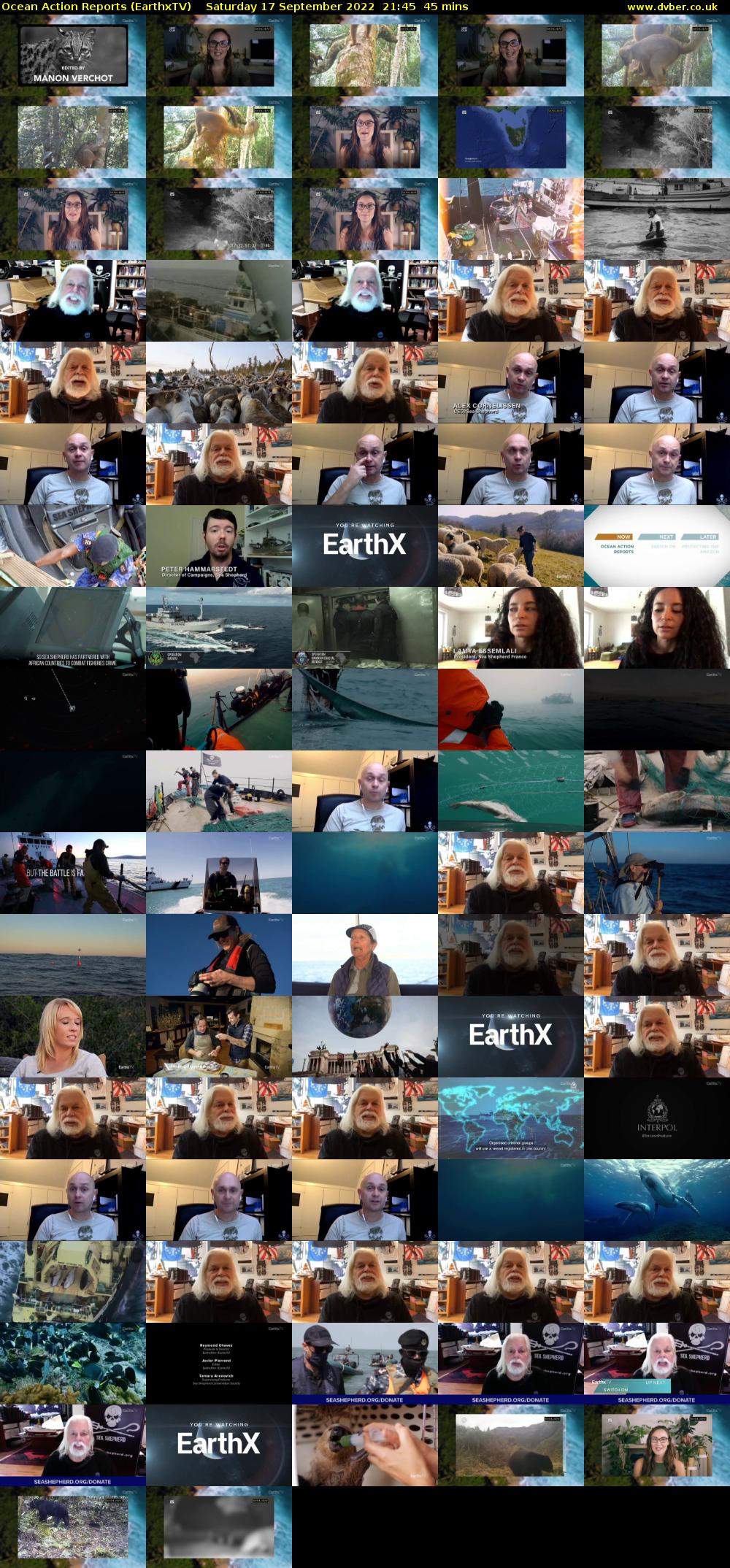 Ocean Action Reports (EarthxTV) Saturday 17 September 2022 21:45 - 22:30