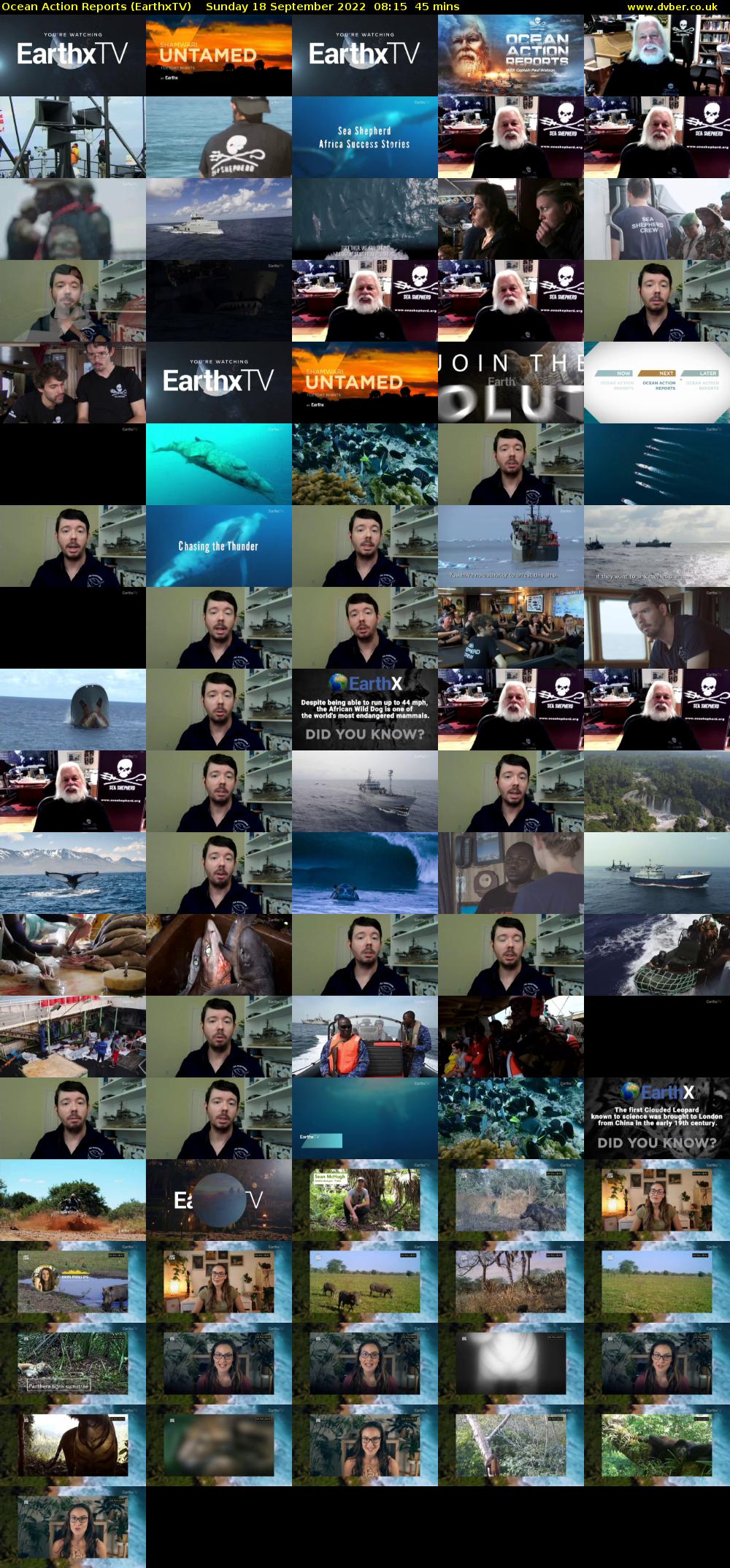 Ocean Action Reports (EarthxTV) Sunday 18 September 2022 08:15 - 09:00