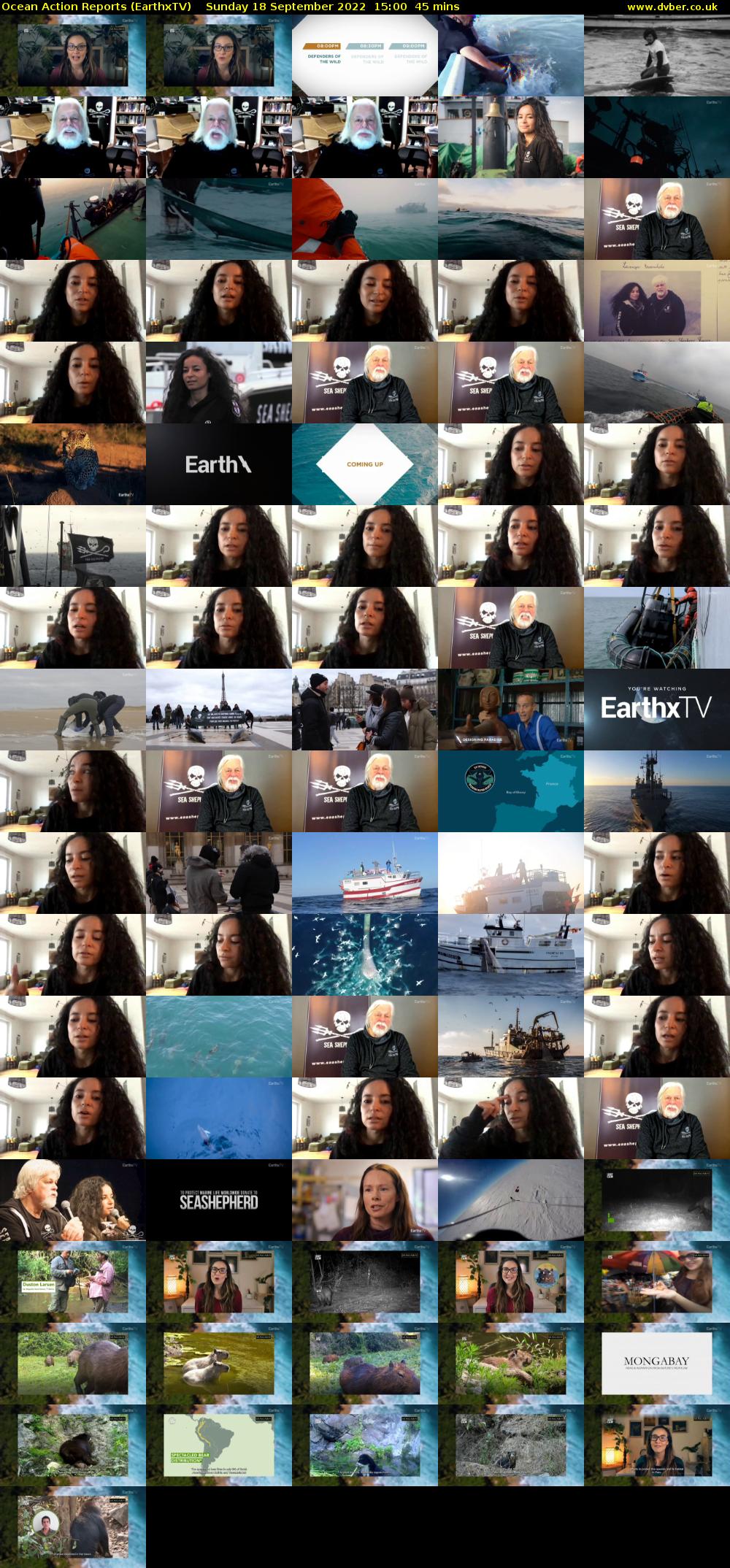Ocean Action Reports (EarthxTV) Sunday 18 September 2022 15:00 - 15:45