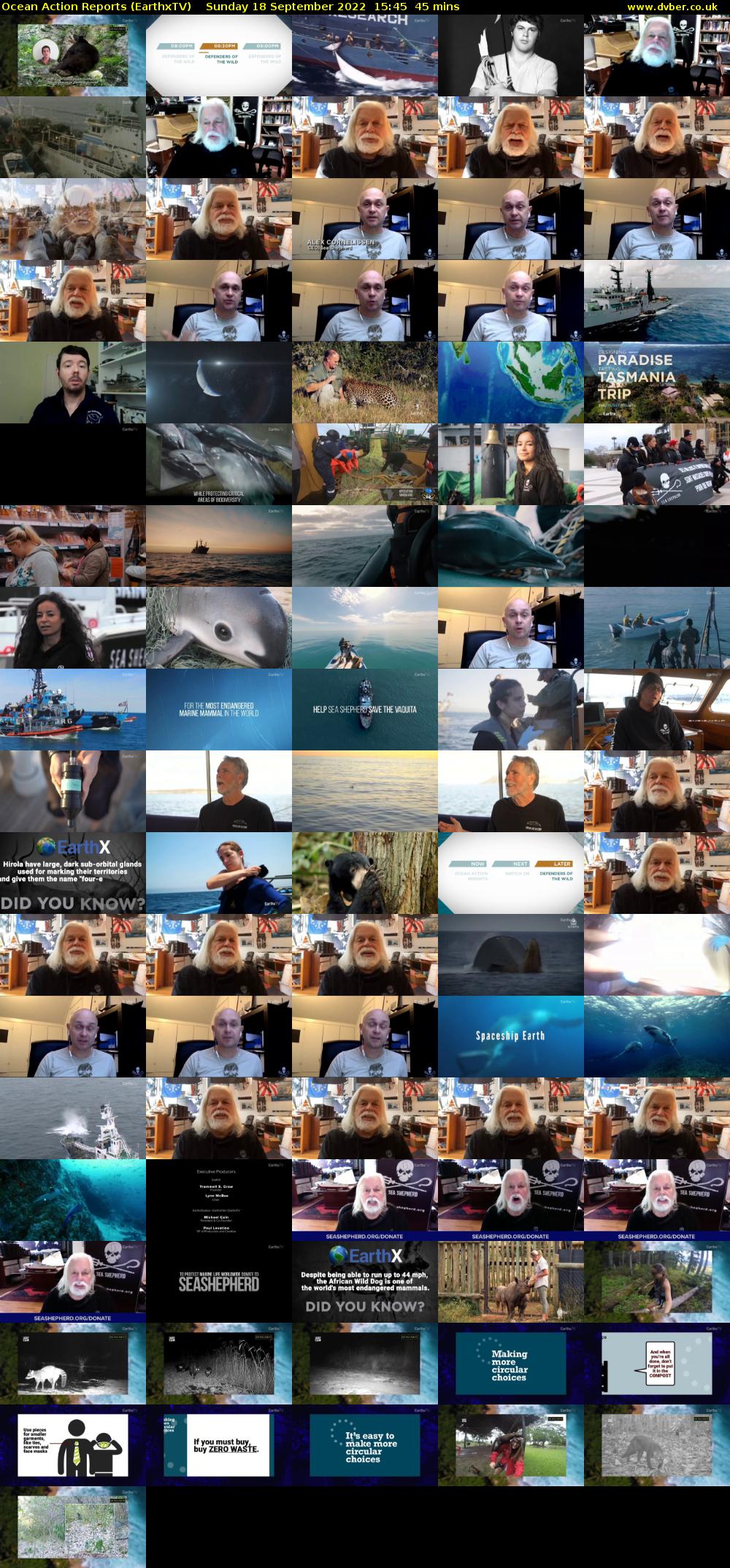 Ocean Action Reports (EarthxTV) Sunday 18 September 2022 15:45 - 16:30