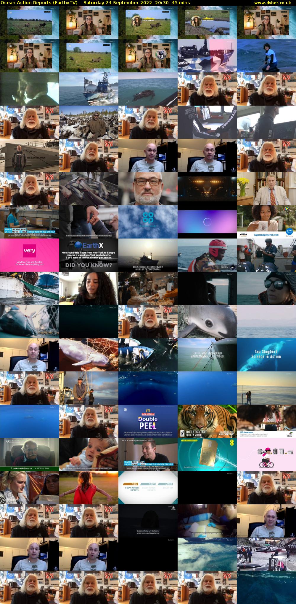 Ocean Action Reports (EarthxTV) Saturday 24 September 2022 20:30 - 21:15