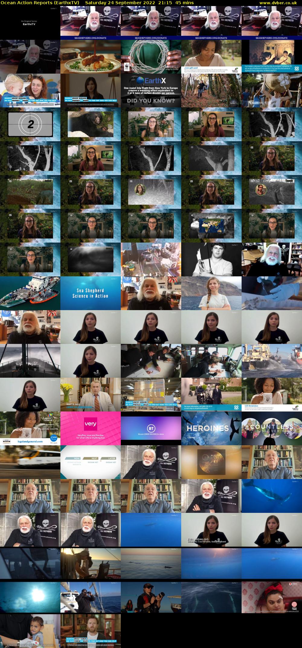 Ocean Action Reports (EarthxTV) Saturday 24 September 2022 21:15 - 22:00