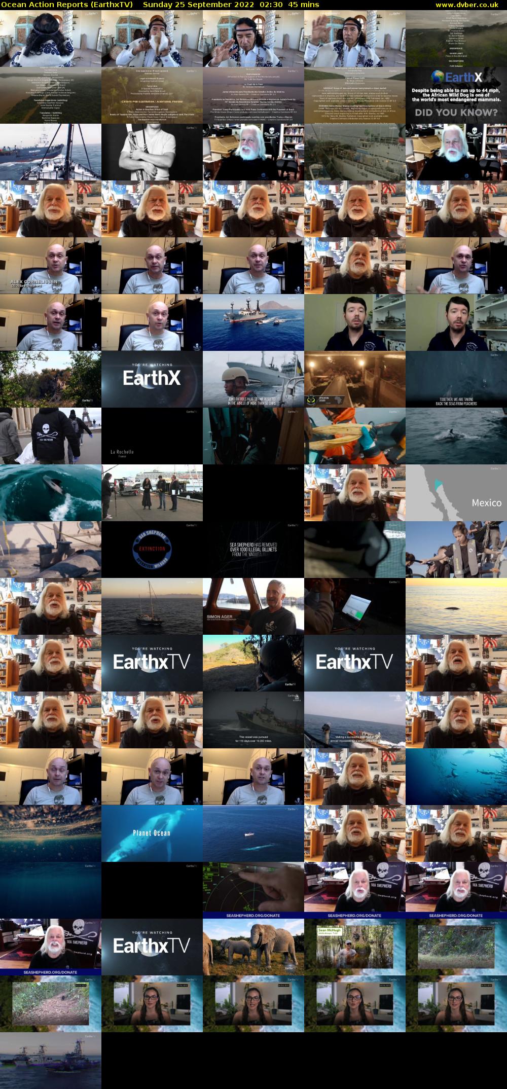 Ocean Action Reports (EarthxTV) Sunday 25 September 2022 02:30 - 03:15