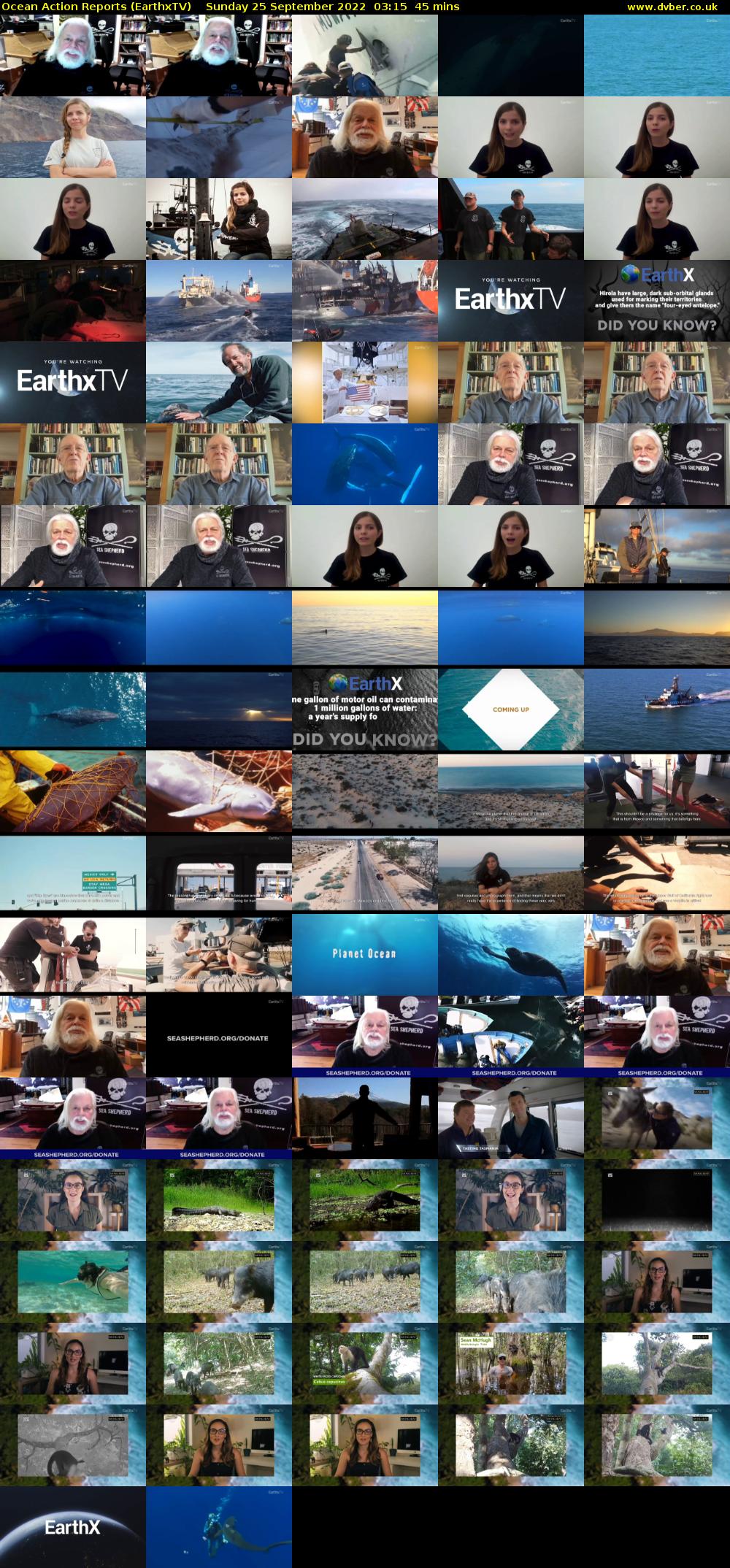 Ocean Action Reports (EarthxTV) Sunday 25 September 2022 03:15 - 04:00