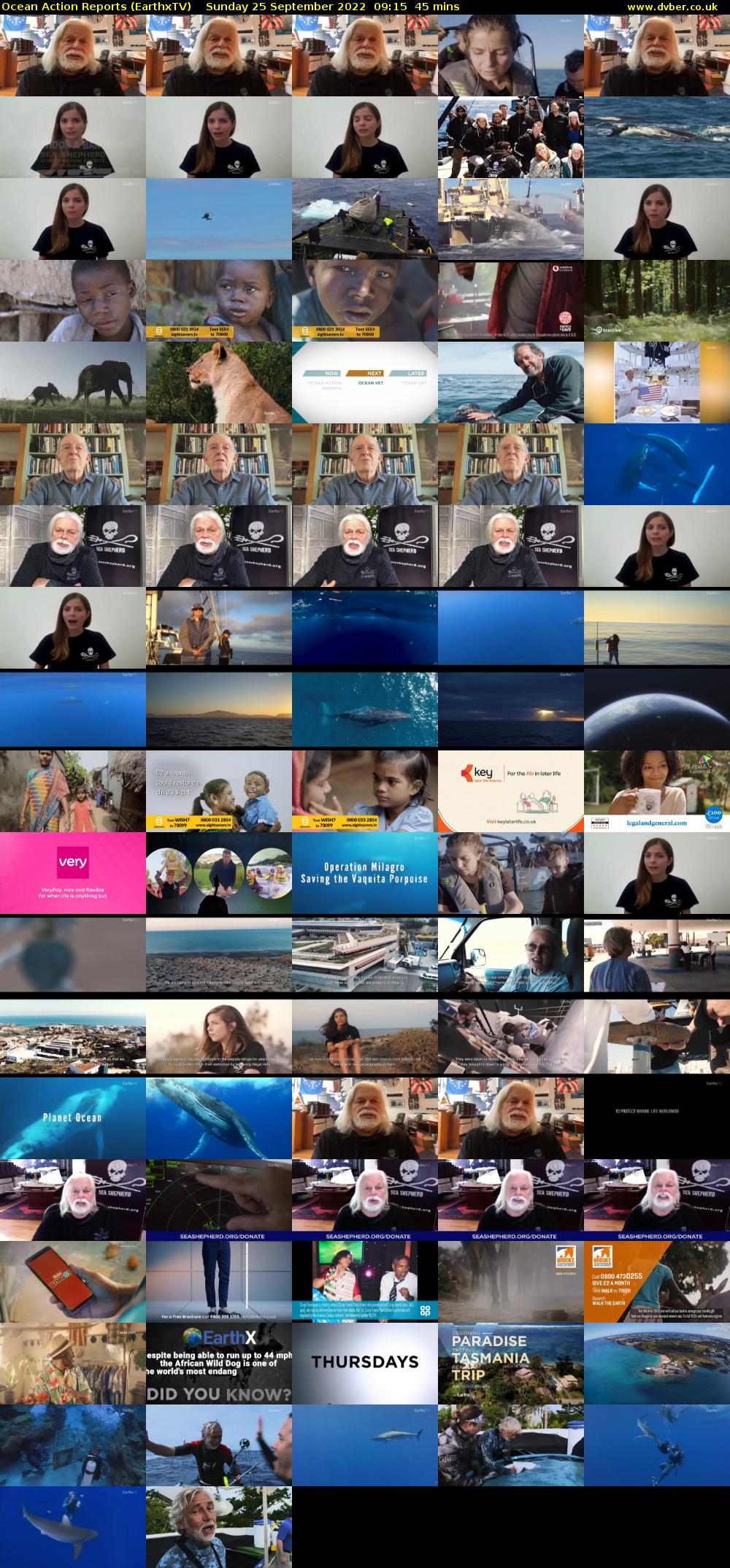 Ocean Action Reports (EarthxTV) Sunday 25 September 2022 09:15 - 10:00