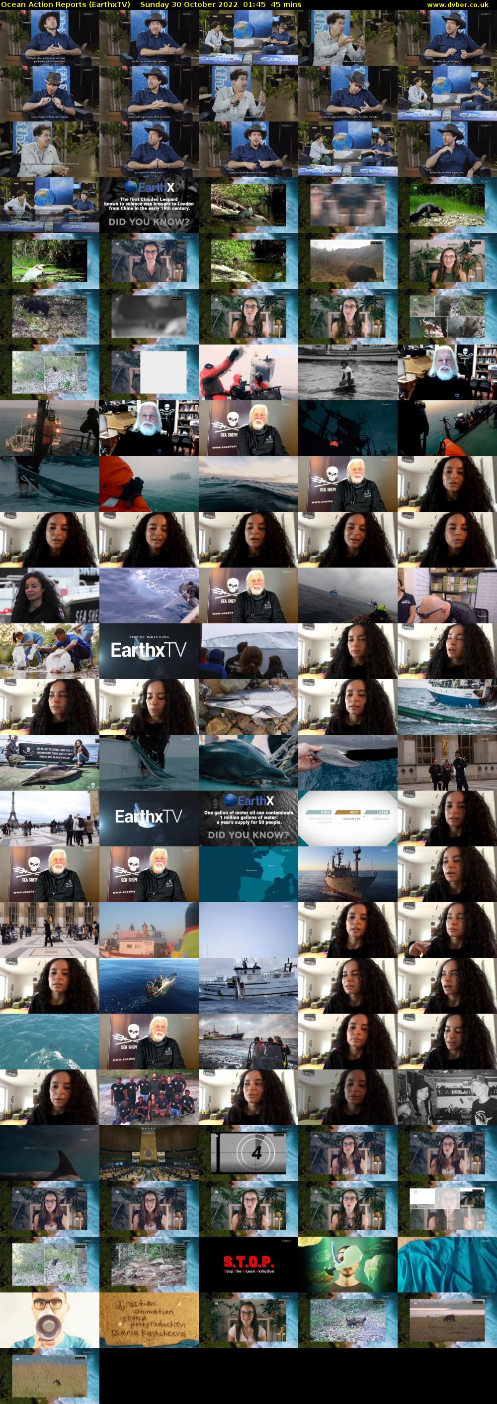 Ocean Action Reports (EarthxTV) Sunday 30 October 2022 01:45 - 02:30