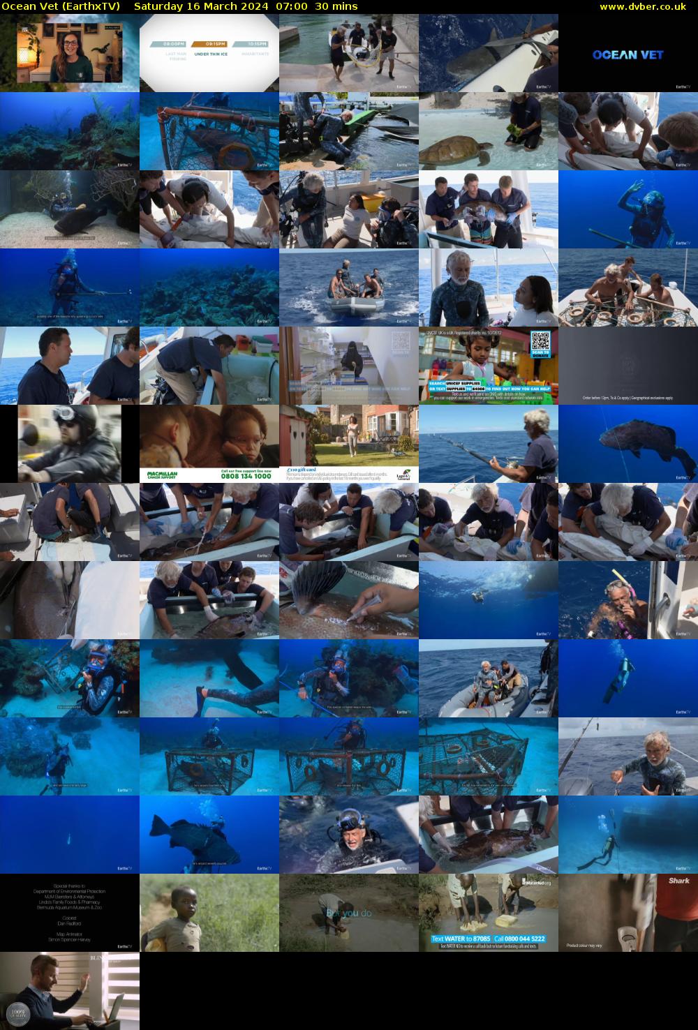 Ocean Vet (EarthxTV) Saturday 16 March 2024 07:00 - 07:30