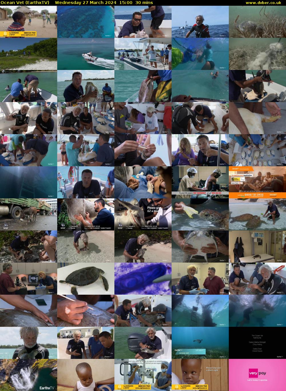 Ocean Vet (EarthxTV) Wednesday 27 March 2024 15:00 - 15:30