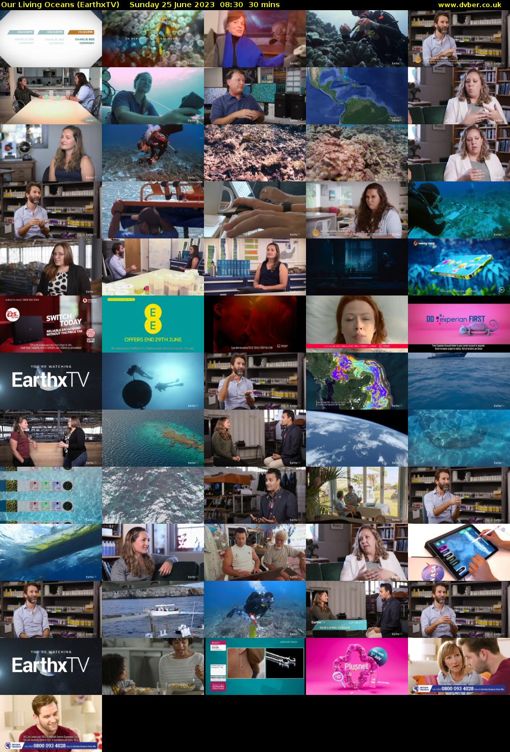 Our Living Oceans (EarthxTV) Sunday 25 June 2023 08:30 - 09:00