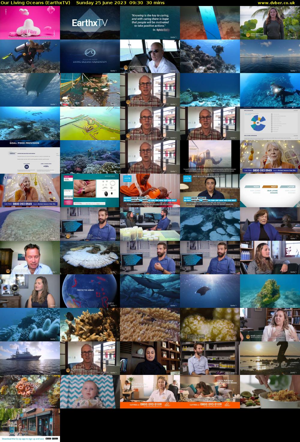 Our Living Oceans (EarthxTV) Sunday 25 June 2023 09:30 - 10:00