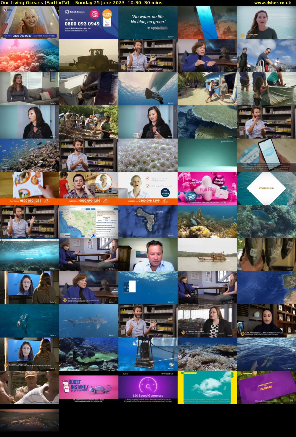 Our Living Oceans (EarthxTV) Sunday 25 June 2023 10:30 - 11:00