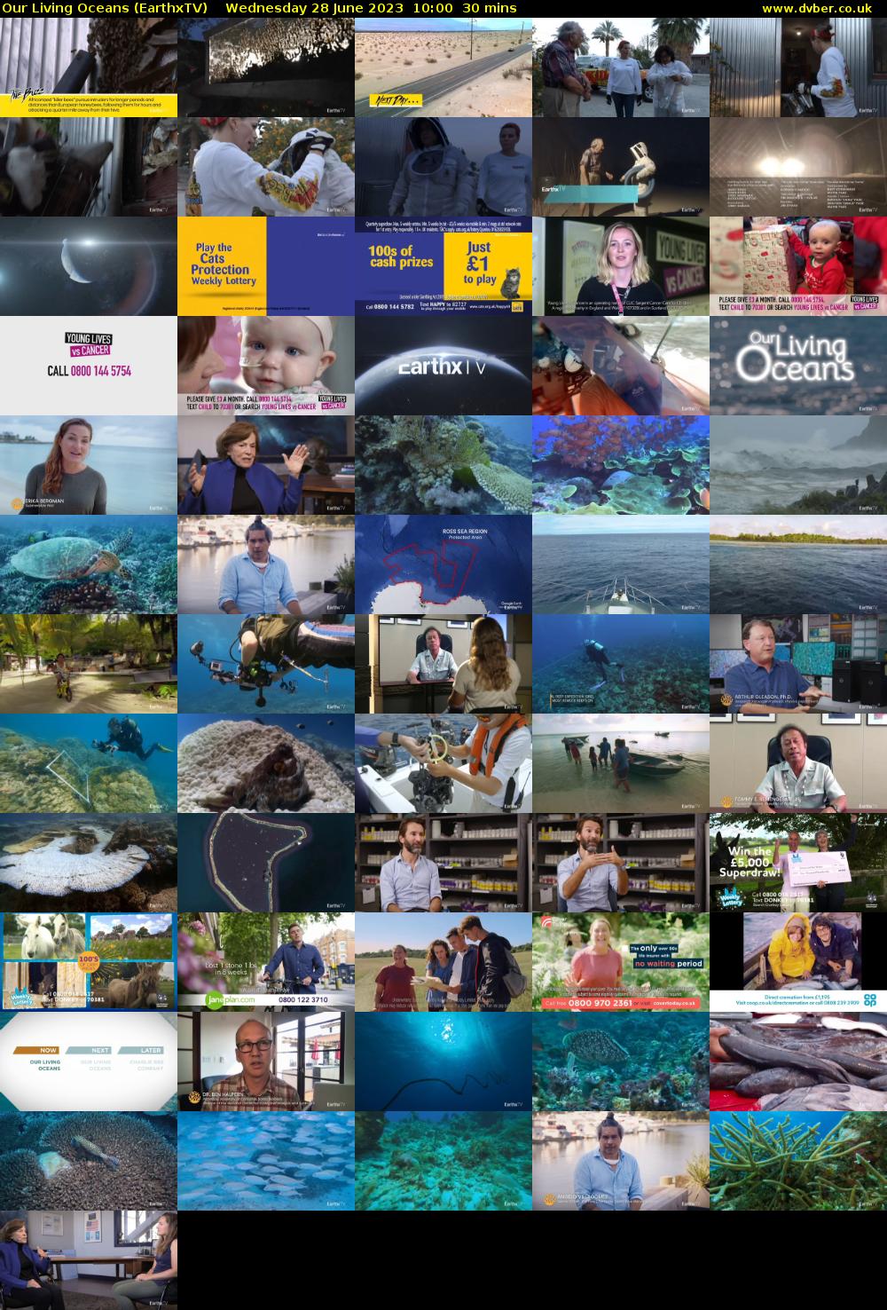 Our Living Oceans (EarthxTV) Wednesday 28 June 2023 10:00 - 10:30