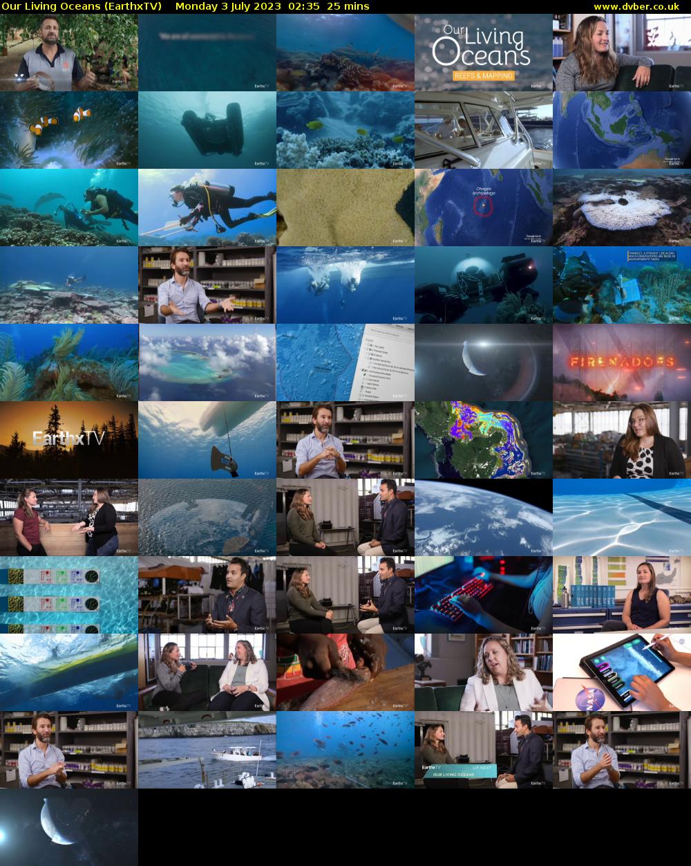 Our Living Oceans (EarthxTV) Monday 3 July 2023 02:35 - 03:00