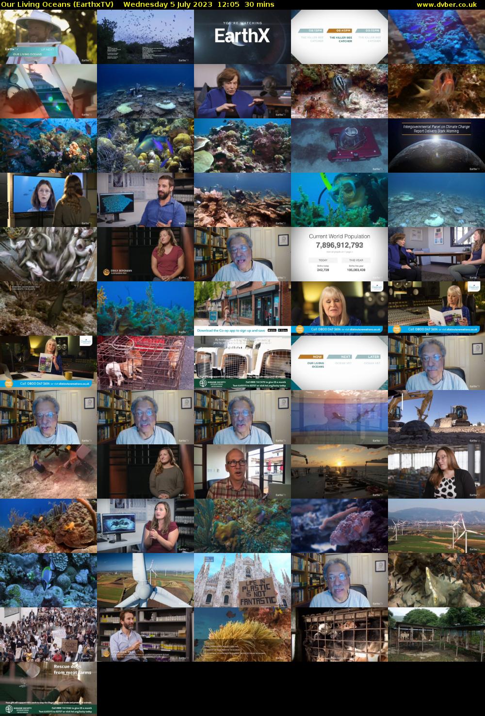 Our Living Oceans (EarthxTV) Wednesday 5 July 2023 12:05 - 12:35