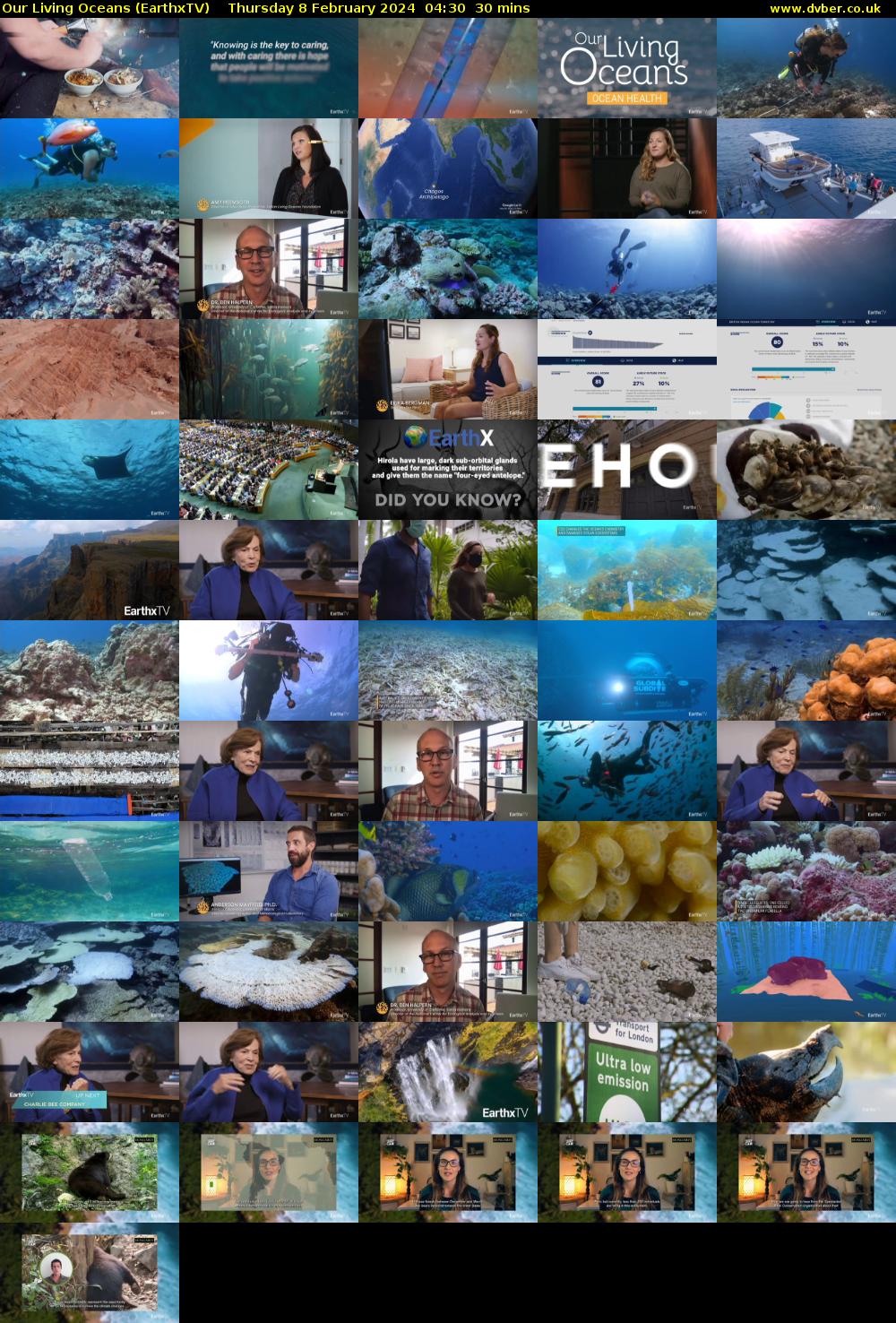Our Living Oceans (EarthxTV) Thursday 8 February 2024 04:30 - 05:00