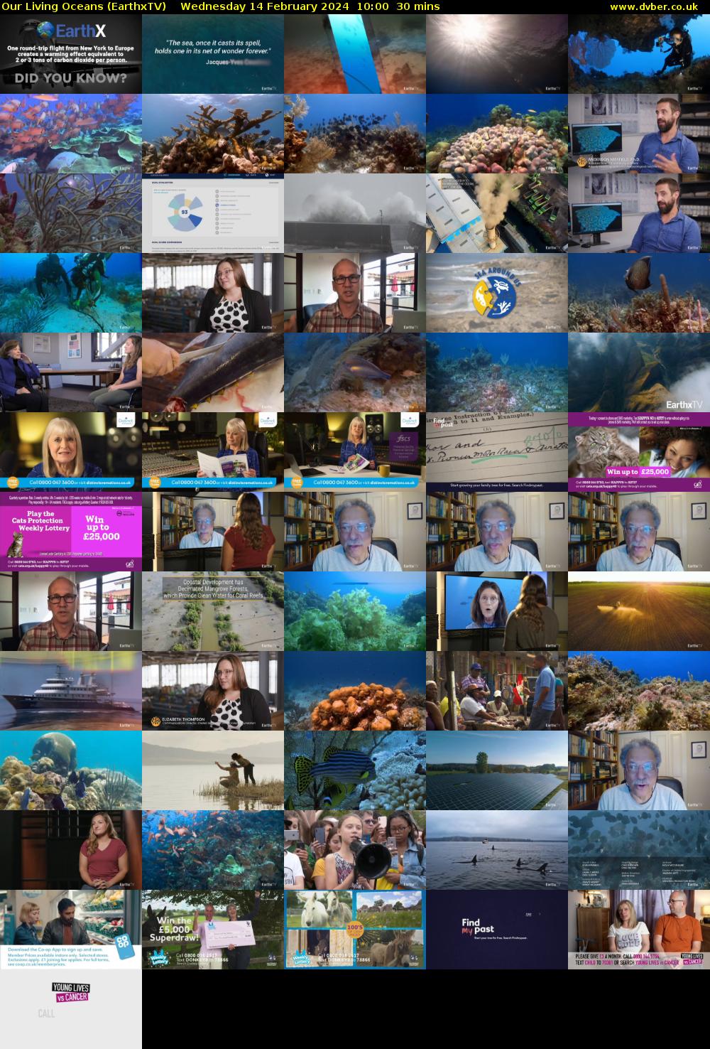 Our Living Oceans (EarthxTV) Wednesday 14 February 2024 10:00 - 10:30