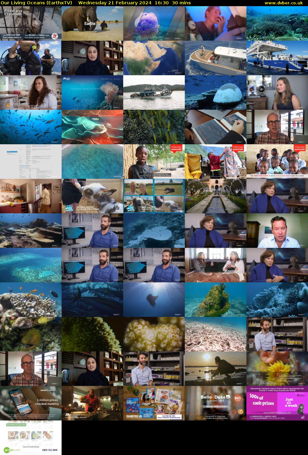 Our Living Oceans (EarthxTV) Wednesday 21 February 2024 16:30 - 17:00