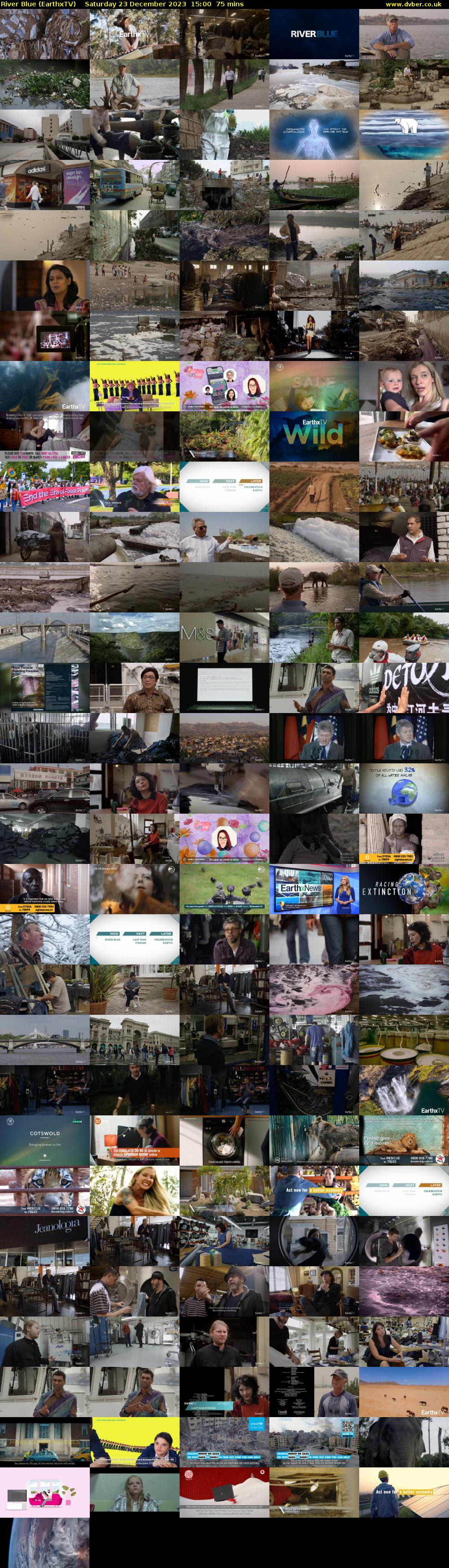River Blue (EarthxTV) Saturday 23 December 2023 15:00 - 16:15