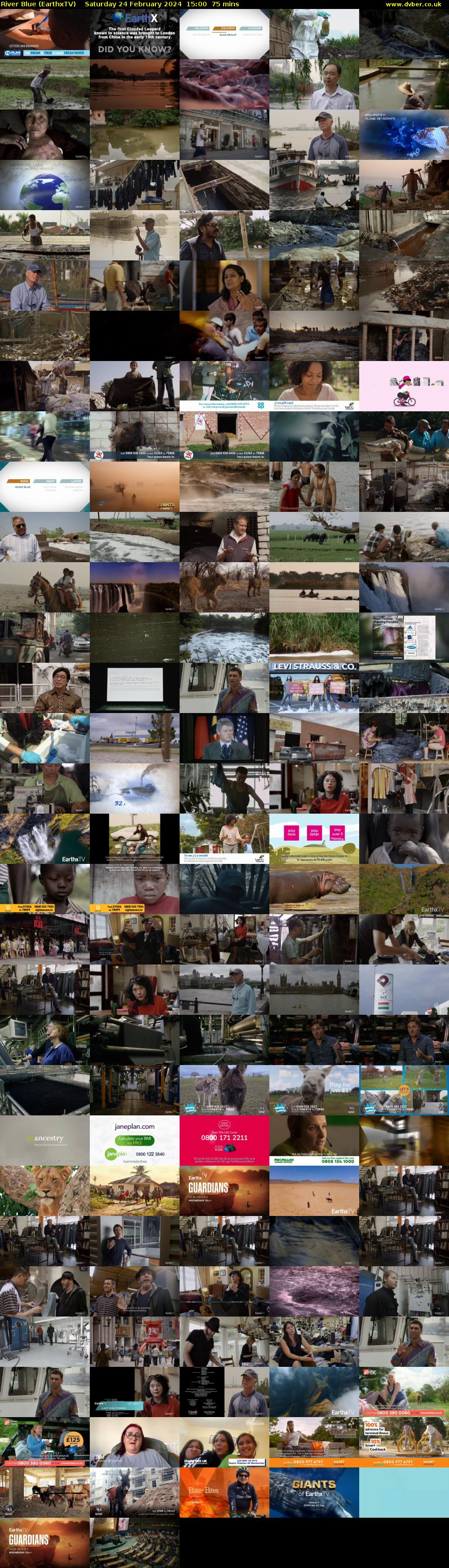 River Blue (EarthxTV) Saturday 24 February 2024 15:00 - 16:15