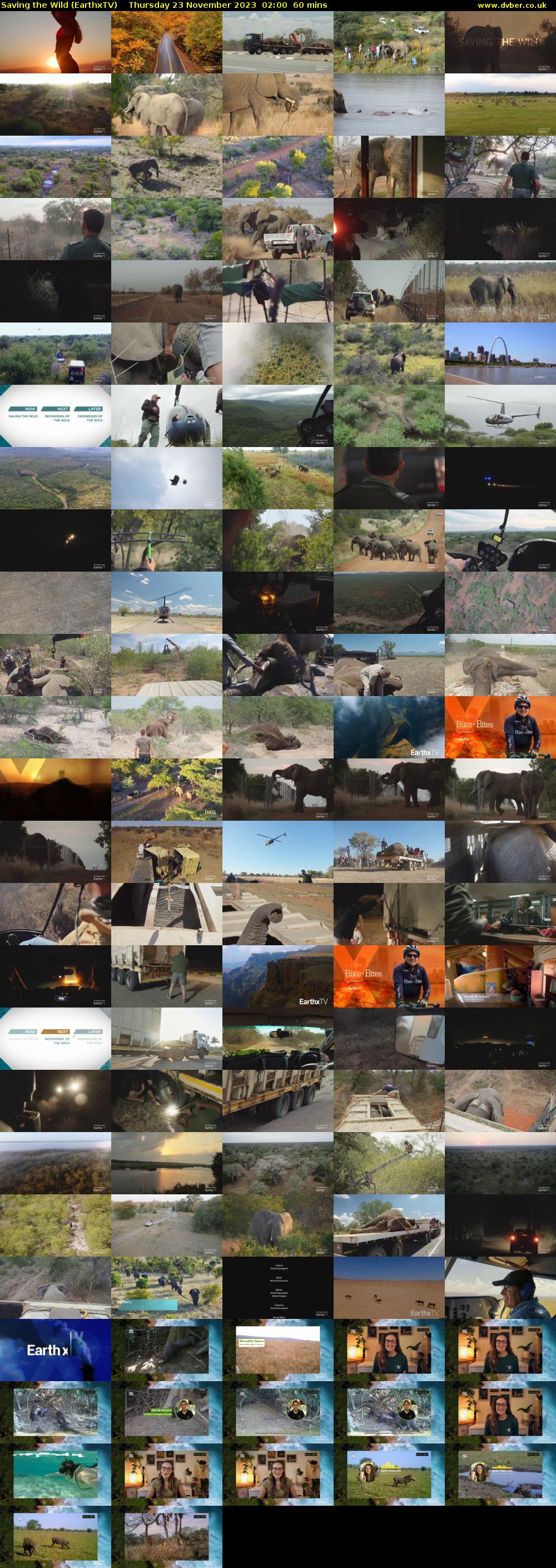 Saving the Wild (EarthxTV) Thursday 23 November 2023 02:00 - 03:00