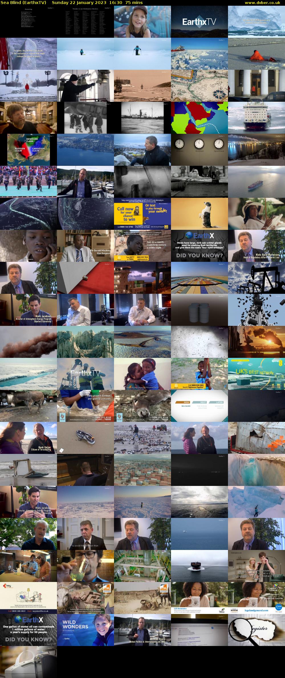 Sea Blind (EarthxTV) Sunday 22 January 2023 16:30 - 17:45