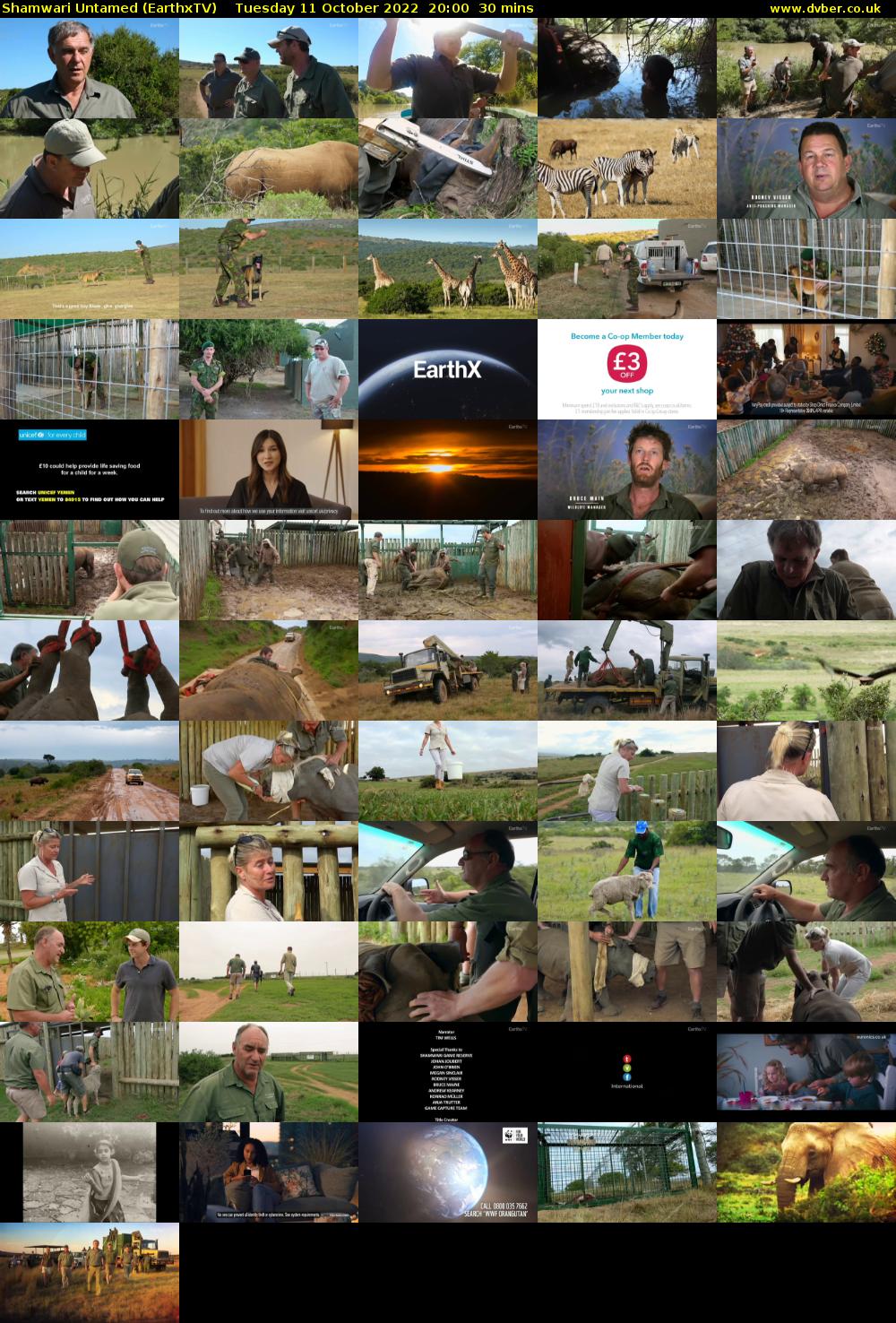 Shamwari Untamed (EarthxTV) Tuesday 11 October 2022 20:00 - 20:30
