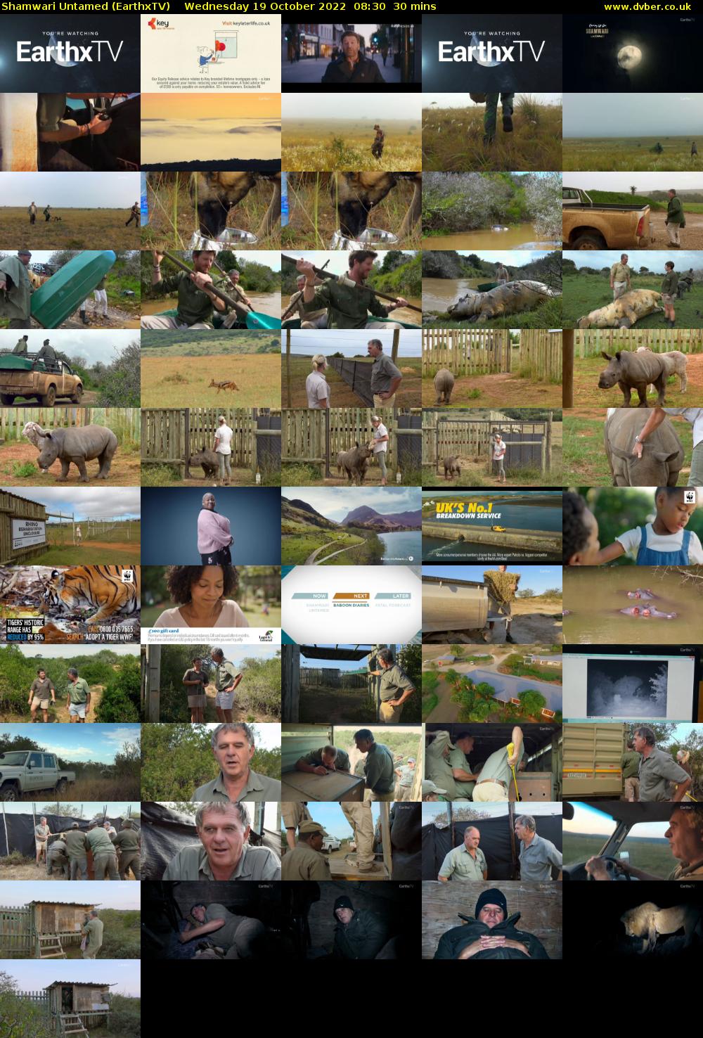 Shamwari Untamed (EarthxTV) Wednesday 19 October 2022 08:30 - 09:00