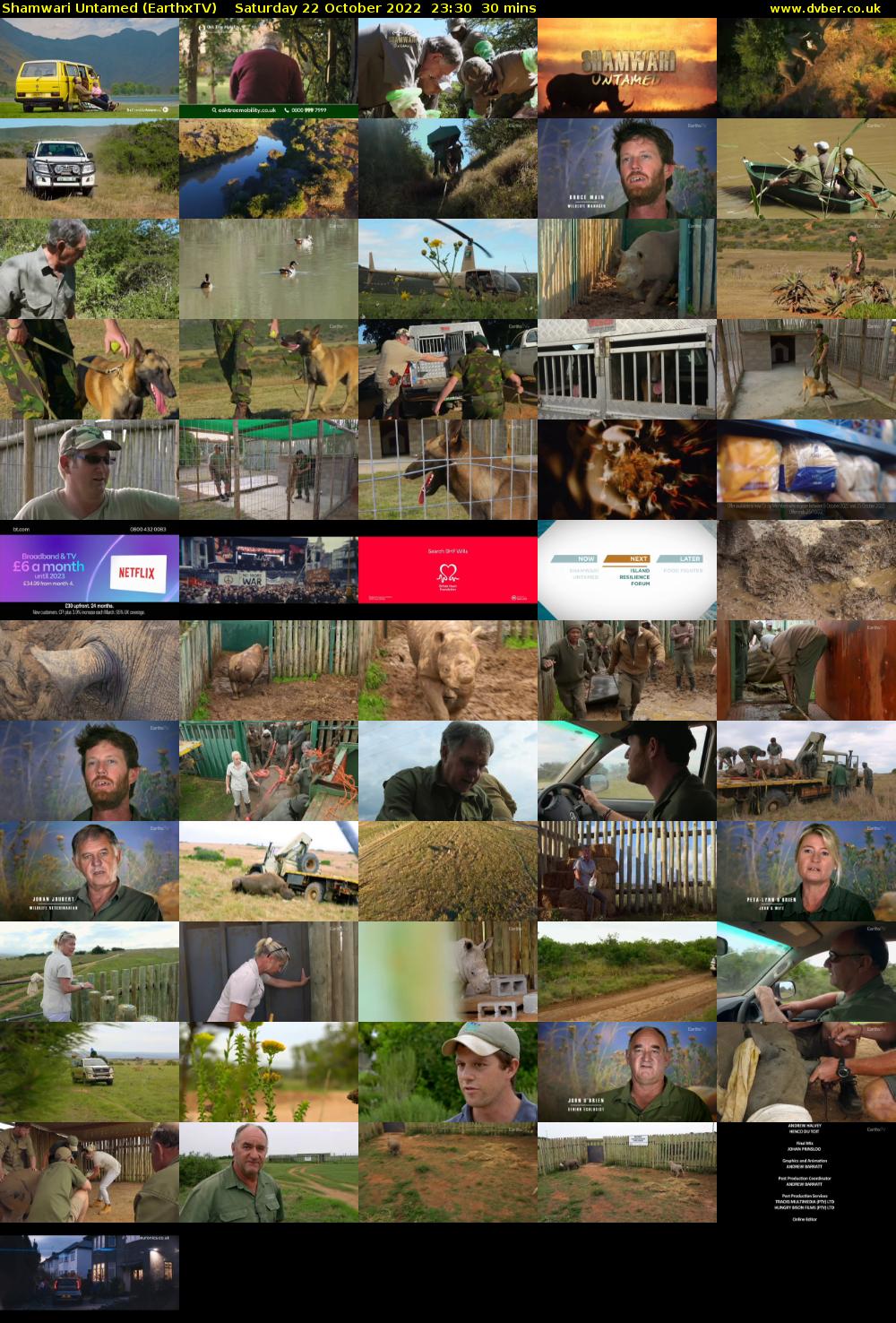 Shamwari Untamed (EarthxTV) Saturday 22 October 2022 23:30 - 00:00