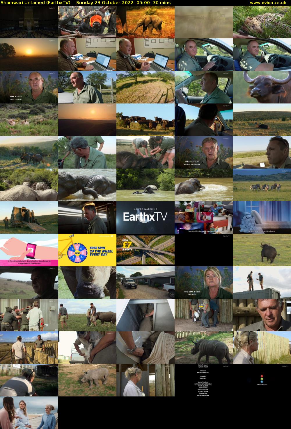 Shamwari Untamed (EarthxTV) Sunday 23 October 2022 05:00 - 05:30