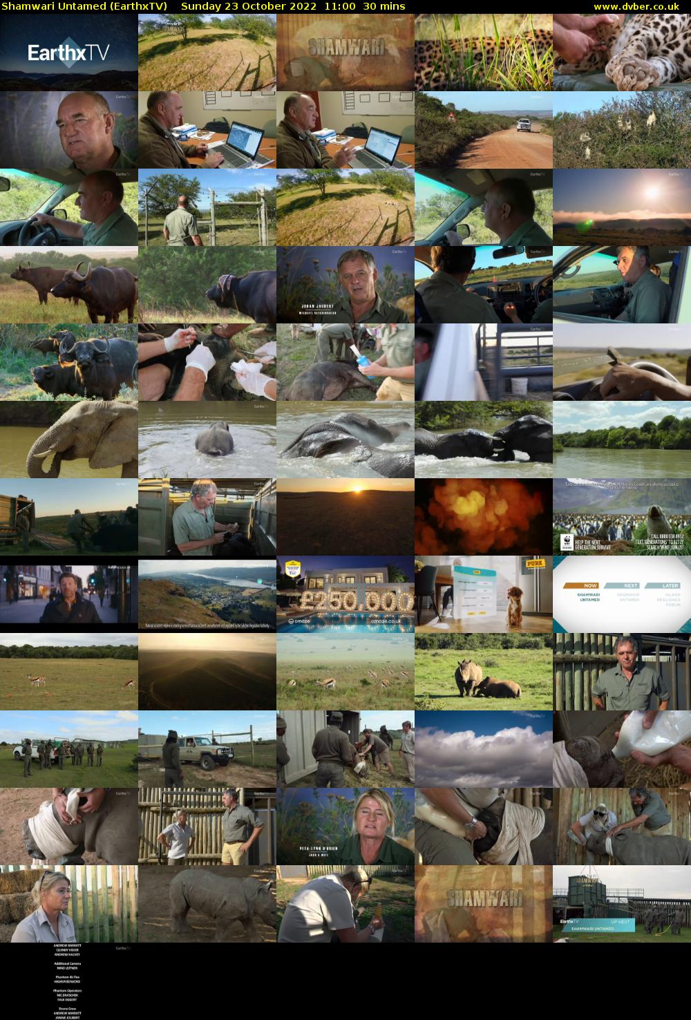 Shamwari Untamed (EarthxTV) Sunday 23 October 2022 11:00 - 11:30
