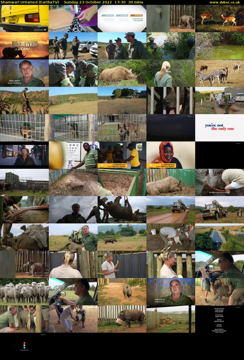 Shamwari Untamed (EarthxTV) Sunday 23 October 2022 17:30 - 18:00