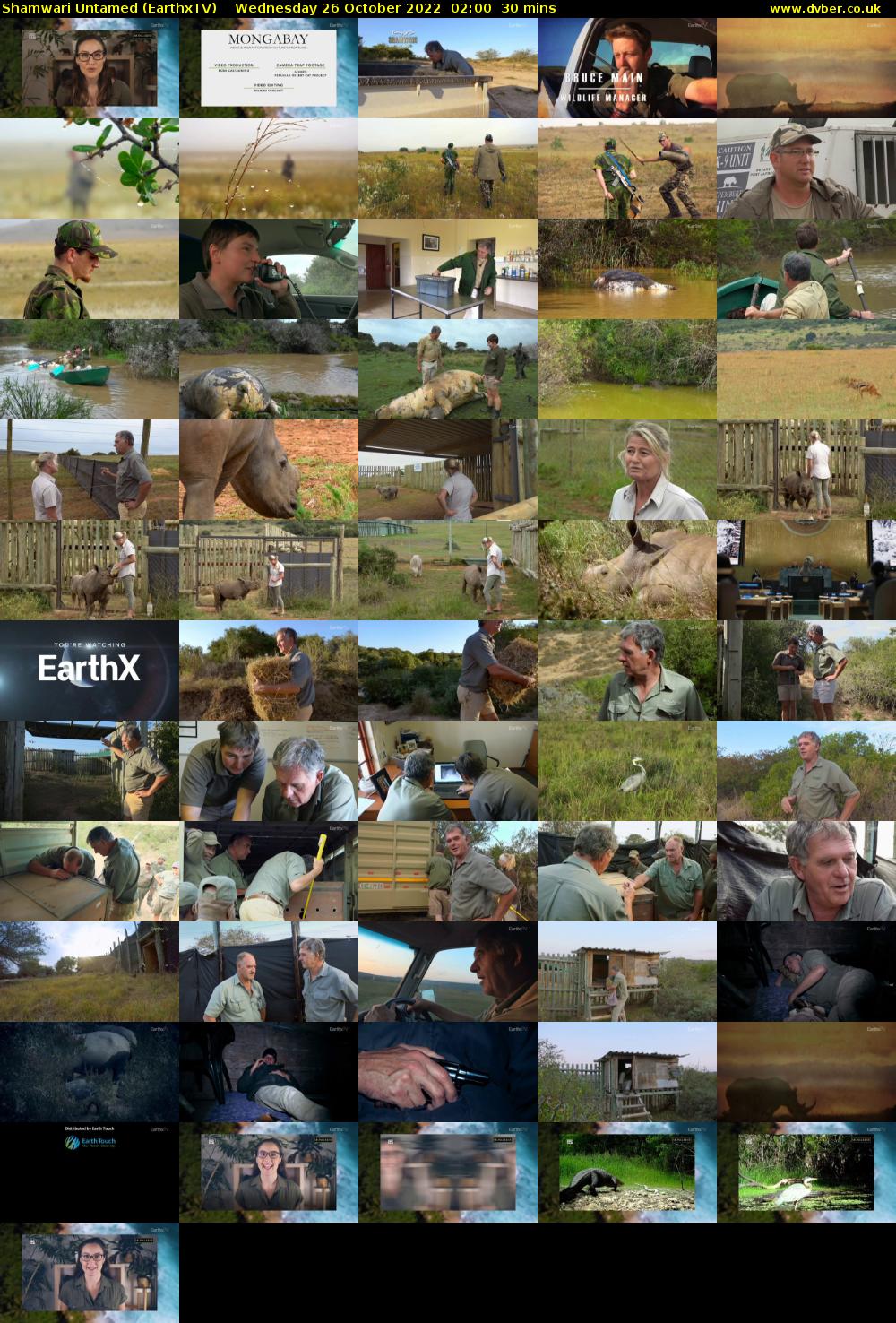 Shamwari Untamed (EarthxTV) Wednesday 26 October 2022 02:00 - 02:30
