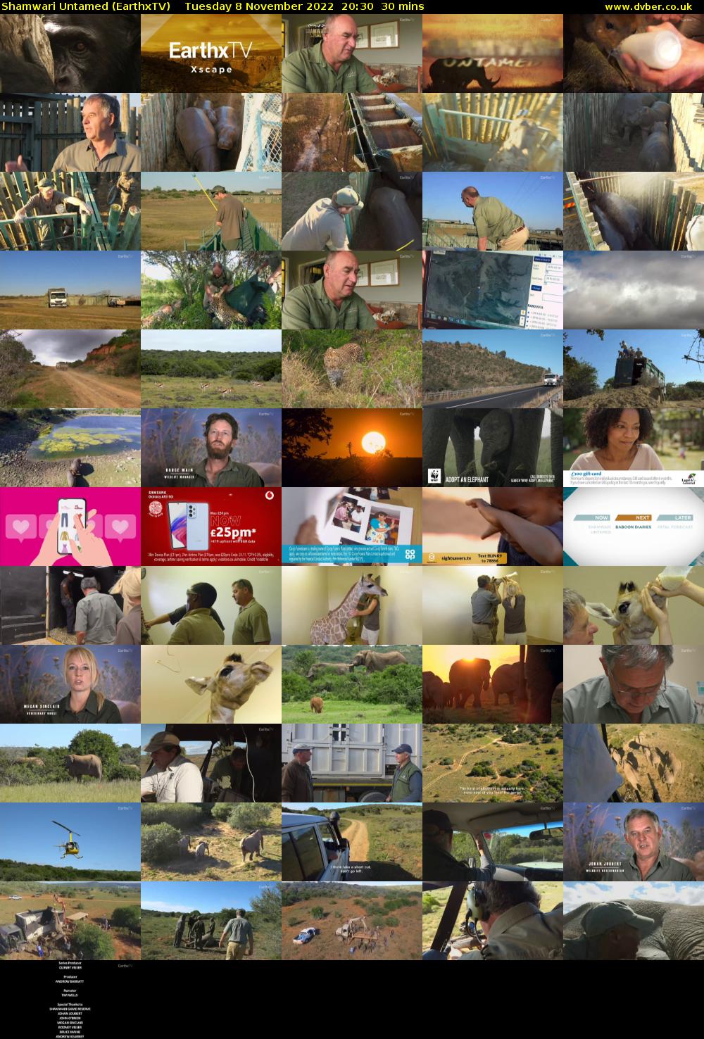 Shamwari Untamed (EarthxTV) Tuesday 8 November 2022 20:30 - 21:00