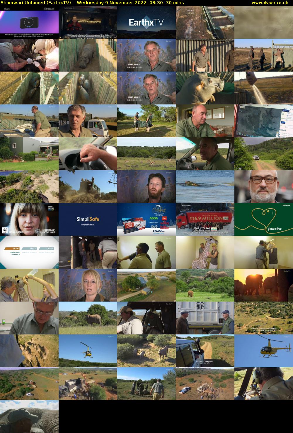 Shamwari Untamed (EarthxTV) Wednesday 9 November 2022 08:30 - 09:00
