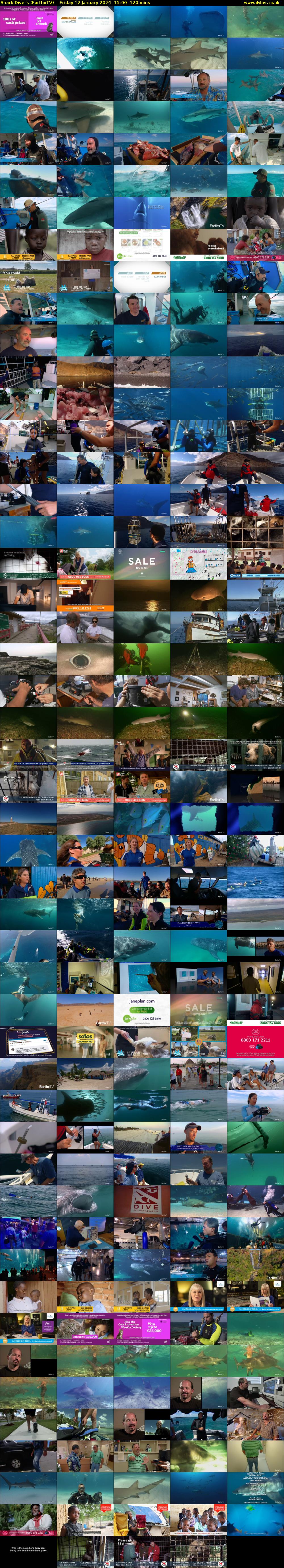 Shark Divers (EarthxTV) Friday 12 January 2024 15:00 - 17:00