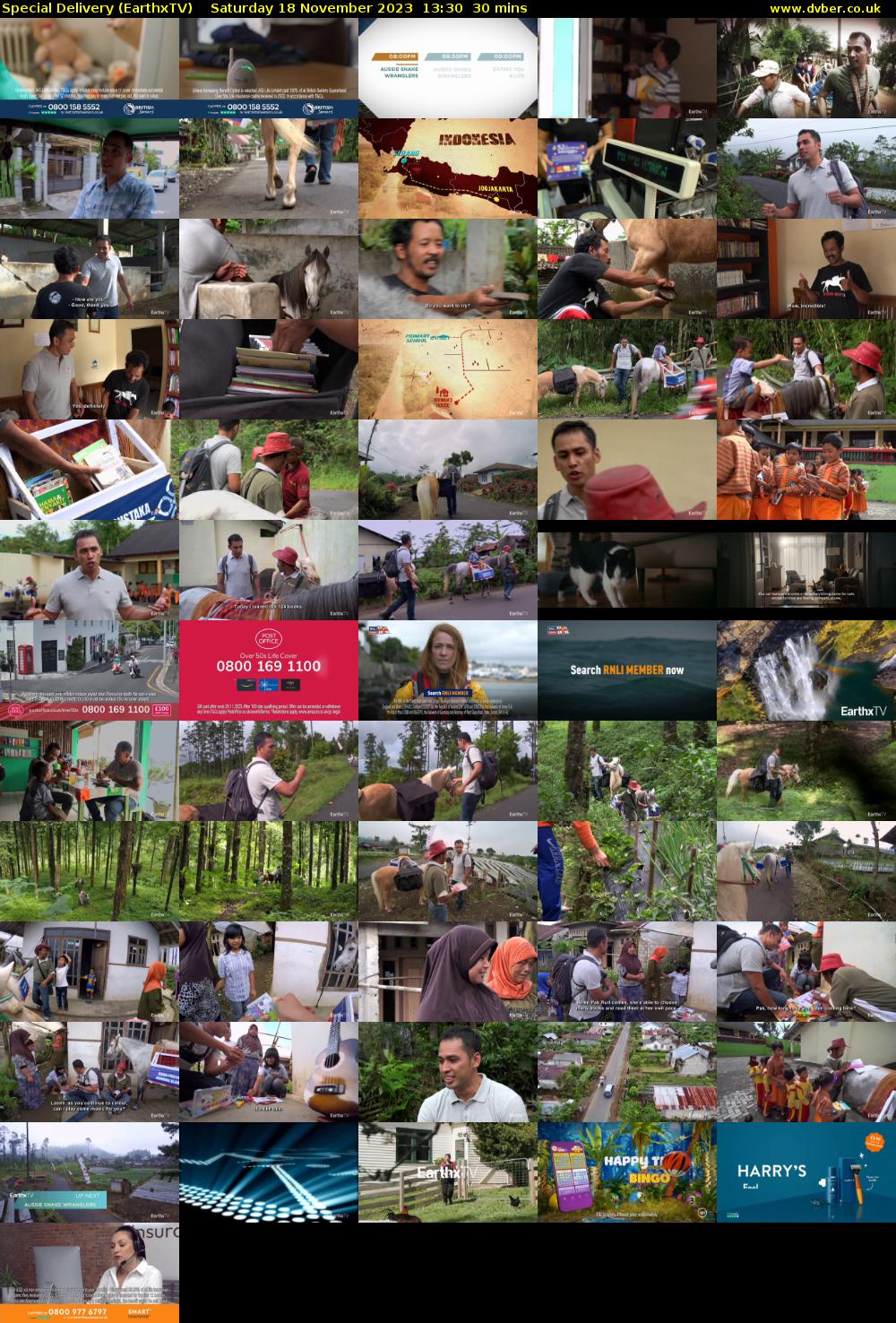 Special Delivery (EarthxTV) Saturday 18 November 2023 13:30 - 14:00