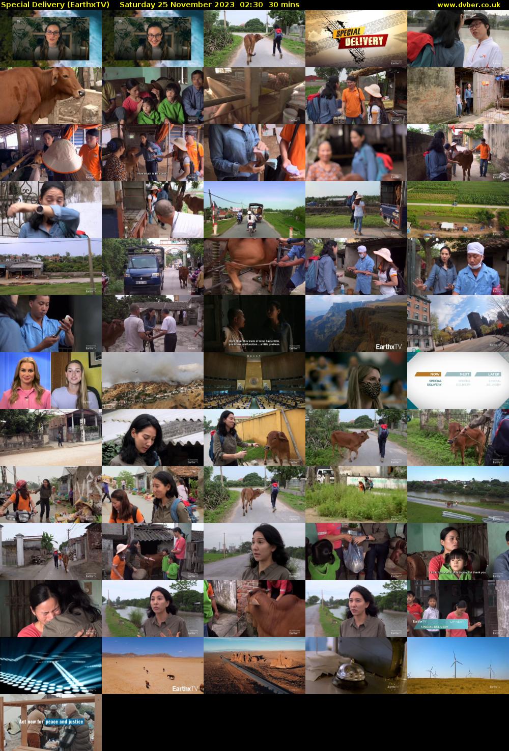 Special Delivery (EarthxTV) Saturday 25 November 2023 02:30 - 03:00
