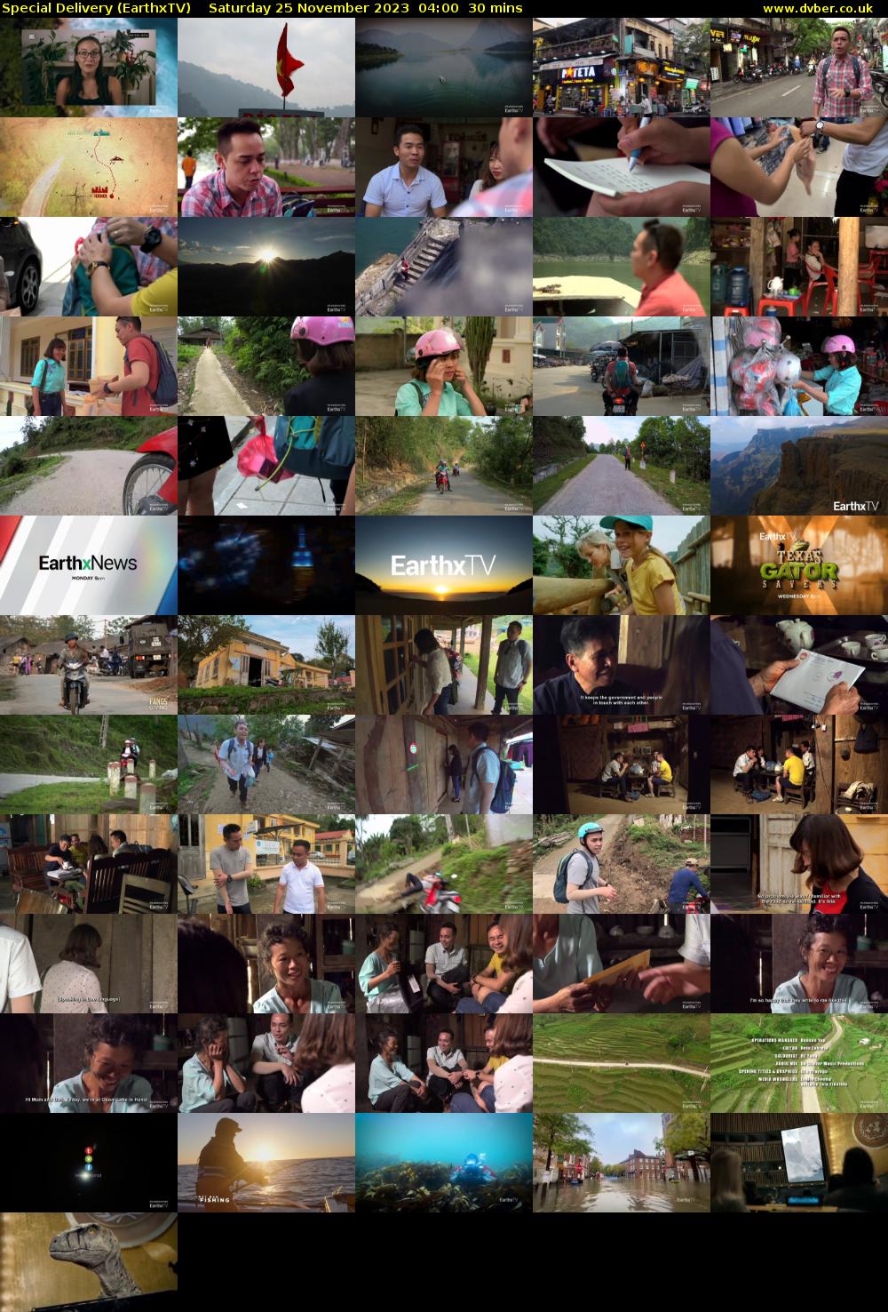 Special Delivery (EarthxTV) Saturday 25 November 2023 04:00 - 04:30