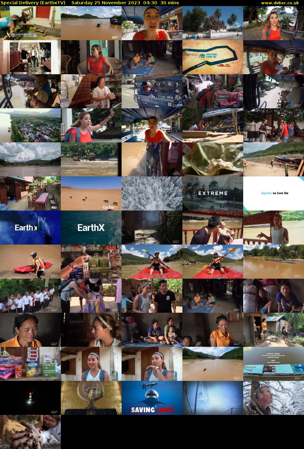Special Delivery (EarthxTV) Saturday 25 November 2023 04:30 - 05:00