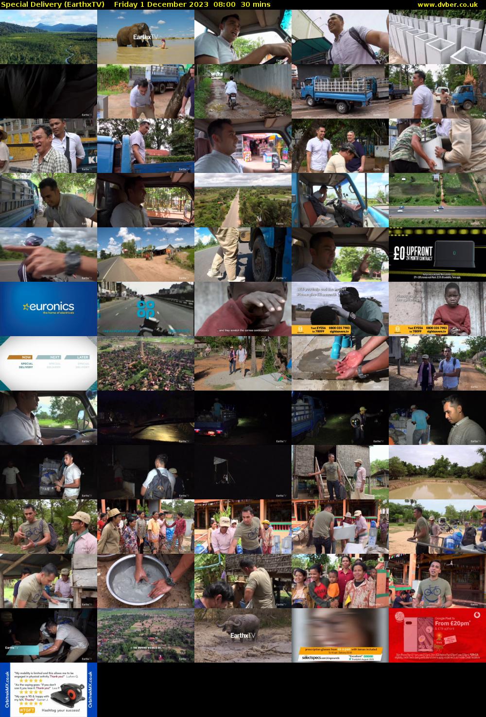 Special Delivery (EarthxTV) Friday 1 December 2023 08:00 - 08:30