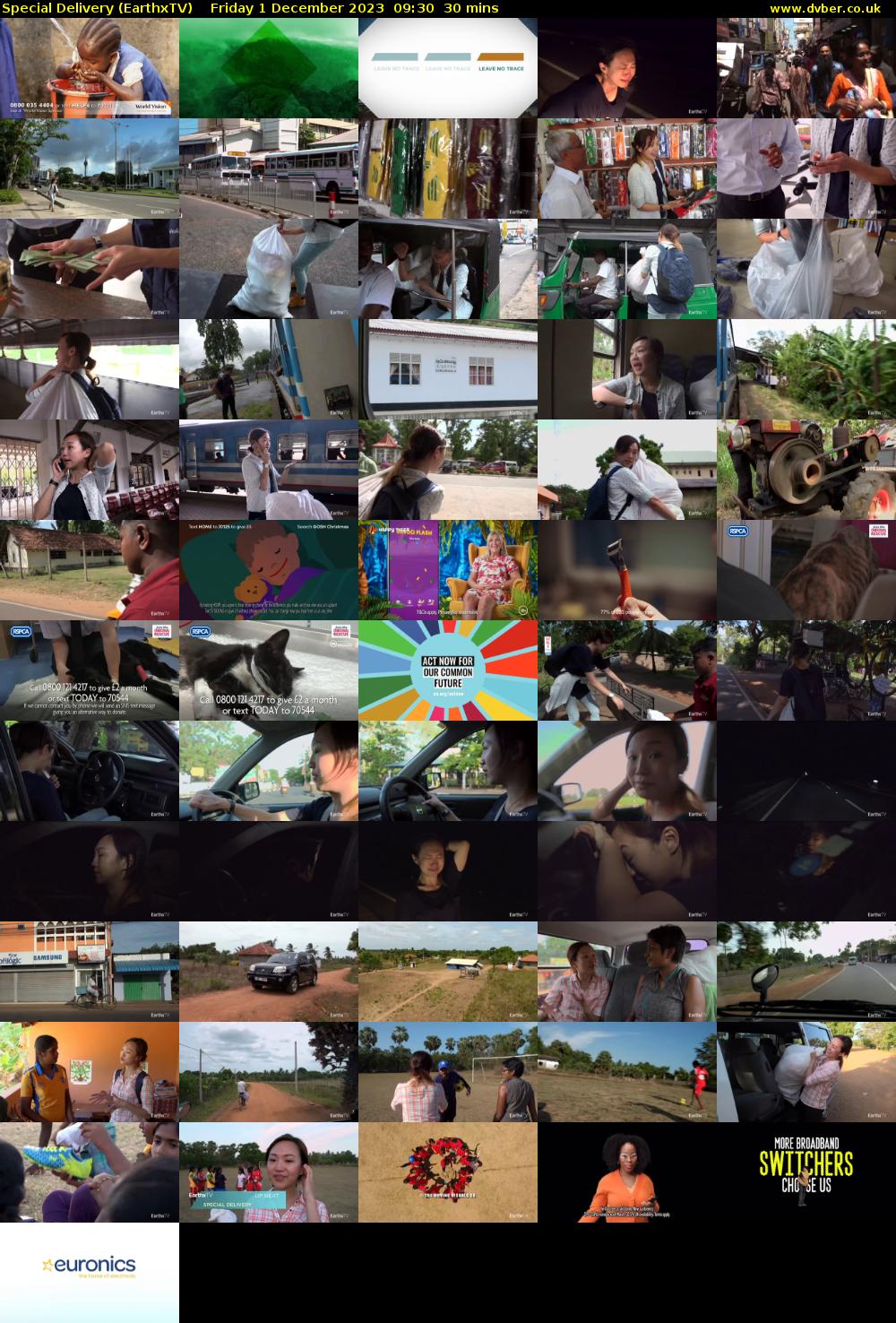 Special Delivery (EarthxTV) Friday 1 December 2023 09:30 - 10:00