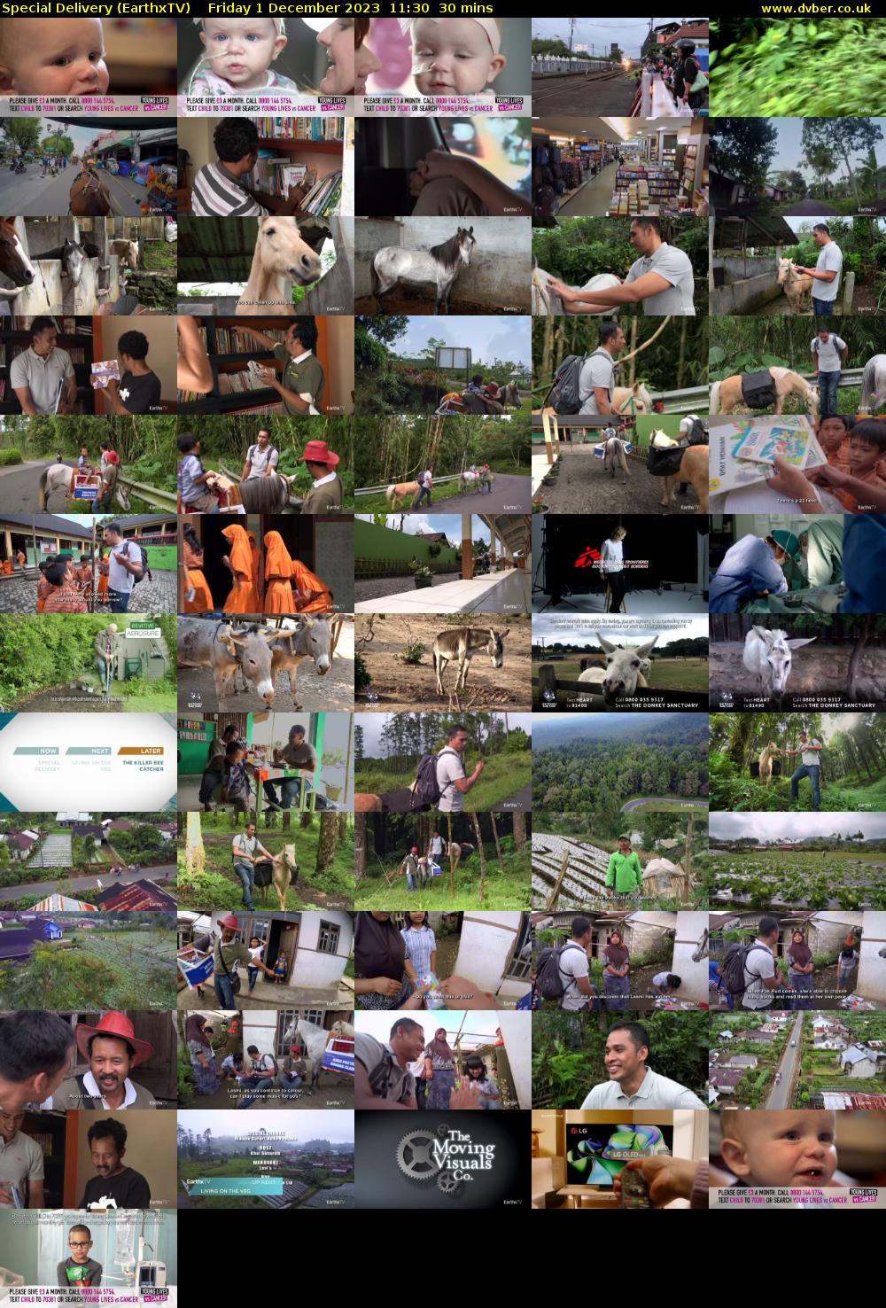 Special Delivery (EarthxTV) Friday 1 December 2023 11:30 - 12:00