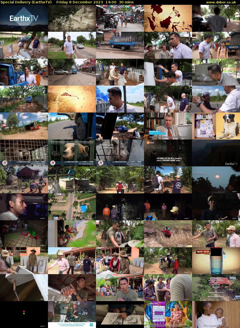 Special Delivery (EarthxTV) Friday 8 December 2023 14:00 - 14:30