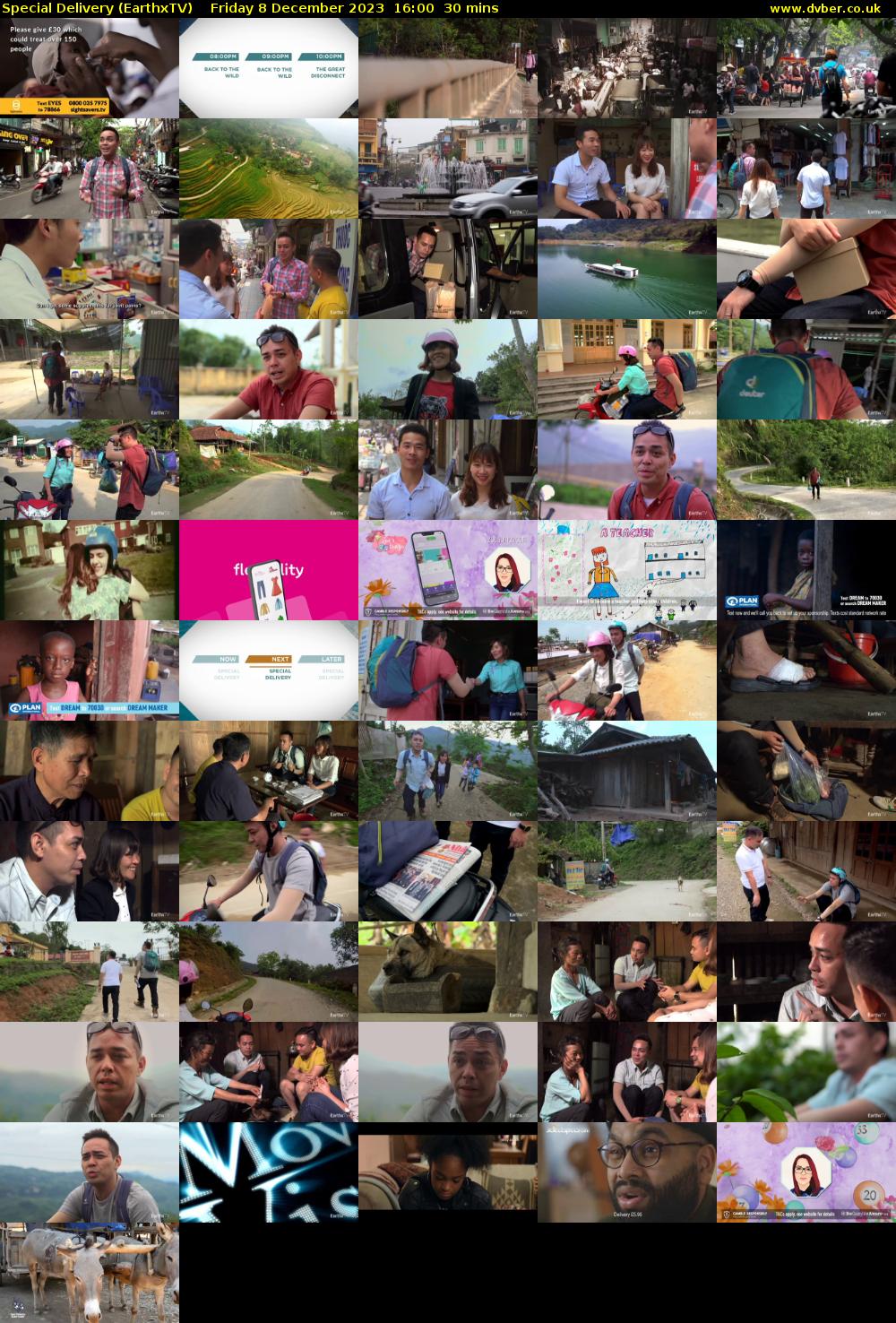 Special Delivery (EarthxTV) Friday 8 December 2023 16:00 - 16:30