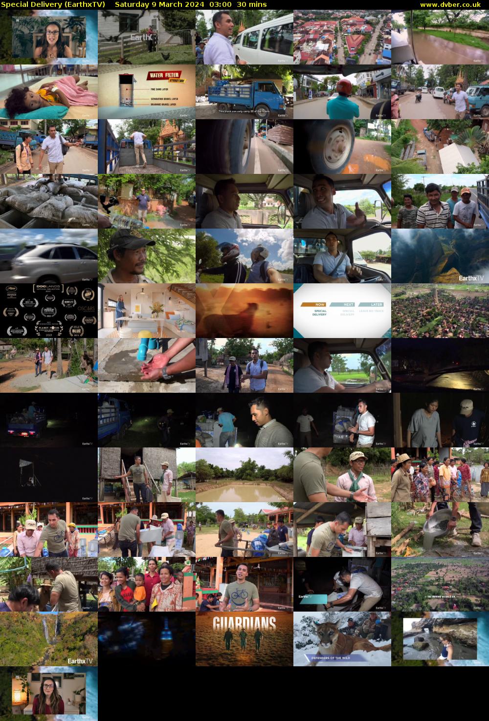 Special Delivery (EarthxTV) Saturday 9 March 2024 03:00 - 03:30